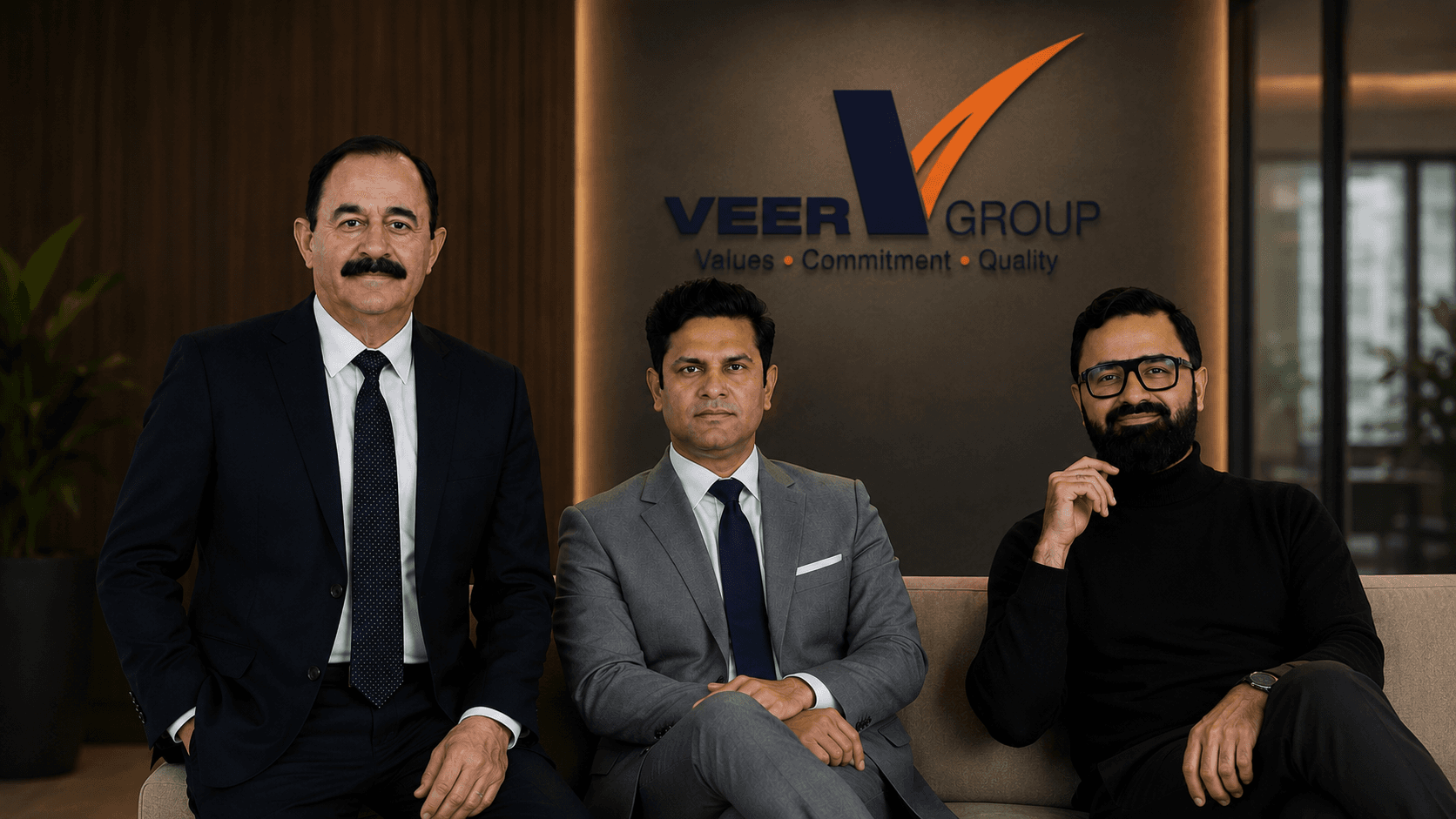 The Veer Group leadership team at the head office